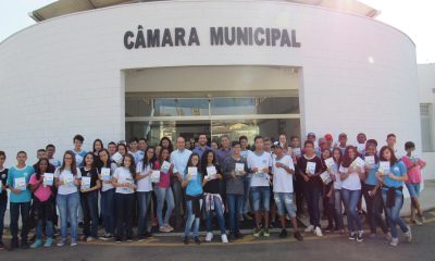 Câmara recebe alunos da Escola Estadual Vasco Santos