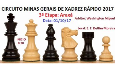 Liga de Xadrez de Patos de Minas organiza Etapa Araxá do Circuito MG