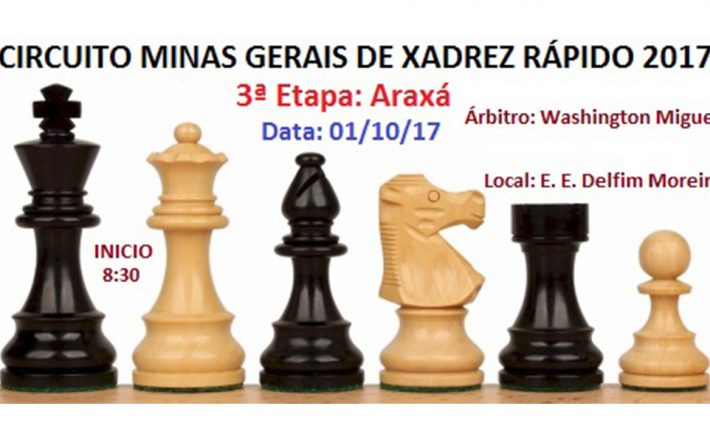 Liga de Xadrez de Patos de Minas organiza Etapa Araxá do Circuito MG