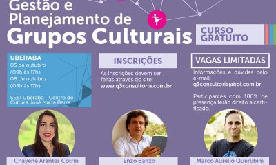 Em Uberaba: abertas inscrições para curso gratuito de Gestão e Planejamento de Grupos Culturais
