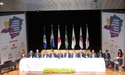 Seminário de Câmaras é aberto em Araxá com presenças de autoridades estaduais e nacionais