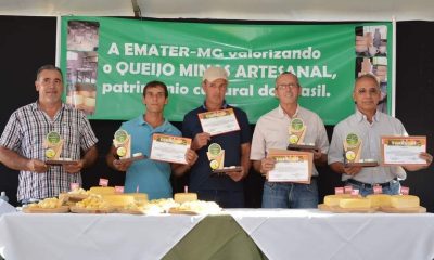 Divulgada a lista com os classificados para o concurso Estadual do Queijo Minas Artesanal das regiões de Araxá e Serro