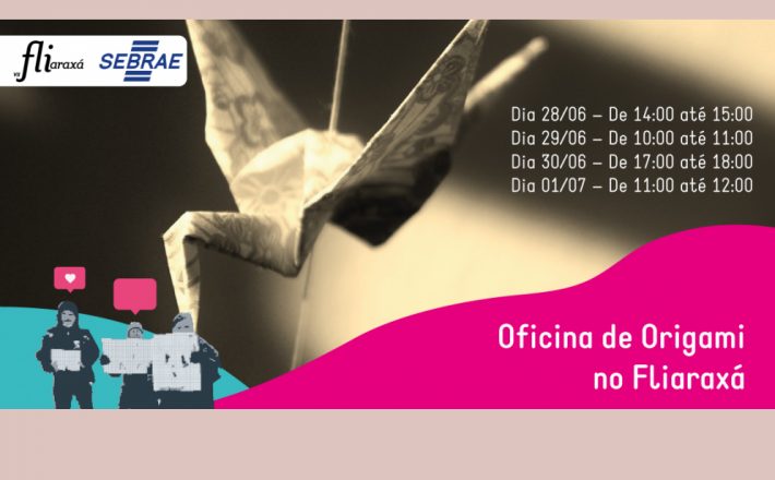 Oficina de Origamis estimula empreendedorismo e imaginação no Fliaraxá