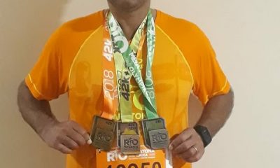 Ronivaldo representando a cidade de Araxá no “Desafio da Maratona” no Rio de Janeiro