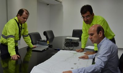 Após reunião com diretoria da Mosaic, Fabiano visita obras na Avenida Arafértil, realizadas pela empresa