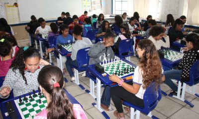 Prefeitura realiza disputa de xadrez nos Jogos Estudantis