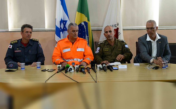Corpo de Bombeiros Militar de Minas Gerais e exército de Israel ressaltam trabalho integrado em Brumadinho