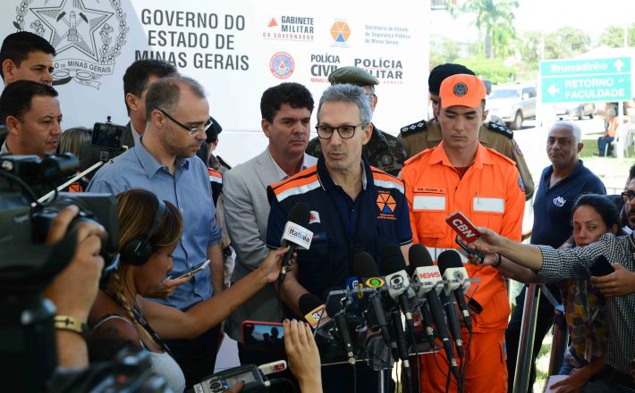 Governador Romeu Zema defende punição dos responsáveis e ressarcimento rápido das vítimas de Brumadinho