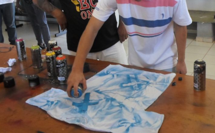 Centro Socioeducativo de Uberlândia leva a arte do grafite para adolescentes em cumprimento de medida