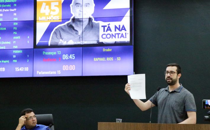Raphael Rios cobra informações sobre os R$ 45 milhões anunciados pelo deputado Mário Heringer para infraestrutura de Araxá