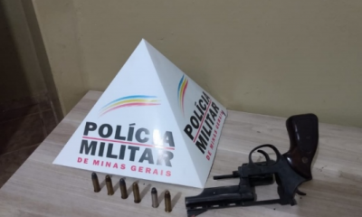 PM prende autor por porte ilegal de arma de fogo em Araxá. Leia essa e outras ocorrências do final de semana em Araxá e Região