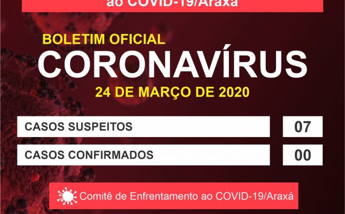 Informações Comitê COVID-19/Araxá 24/03/2020