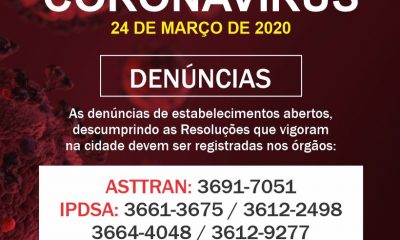 Informações Comitê COVID-19/Araxá