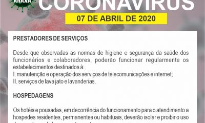 Comitê COVID-19/Araxá amplia funcionamento dos setores de prestação de serviços