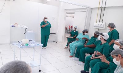 Equipes da UPA fazem treinamento sobre COVID-19 em Araxá