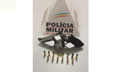 Polícia Militar prende autores e apreende arma de fogo e munições em Perdizes