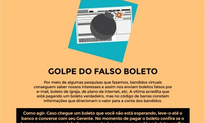 Polícia Militar dá dicas sobre “GOLPE DO FALSO BOLETO”