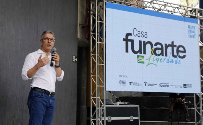 Romeu Zema participa da inauguração da Casa Funarte Liberdade