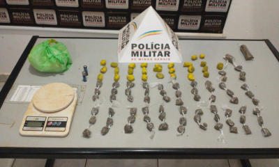 Polícia Militar prende autora por tráfico de drogas em Santa Juliana/MG