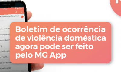 Violência doméstica já pode ser registrada no MG app