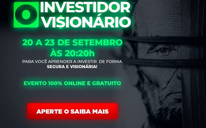 Evento gratuito “Investidor Visionário”, com César Karam, começa nesta segunda-feira
