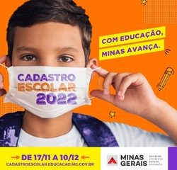 Cadastro escolar para estudar na rede pública de Minas começa hoje (17)