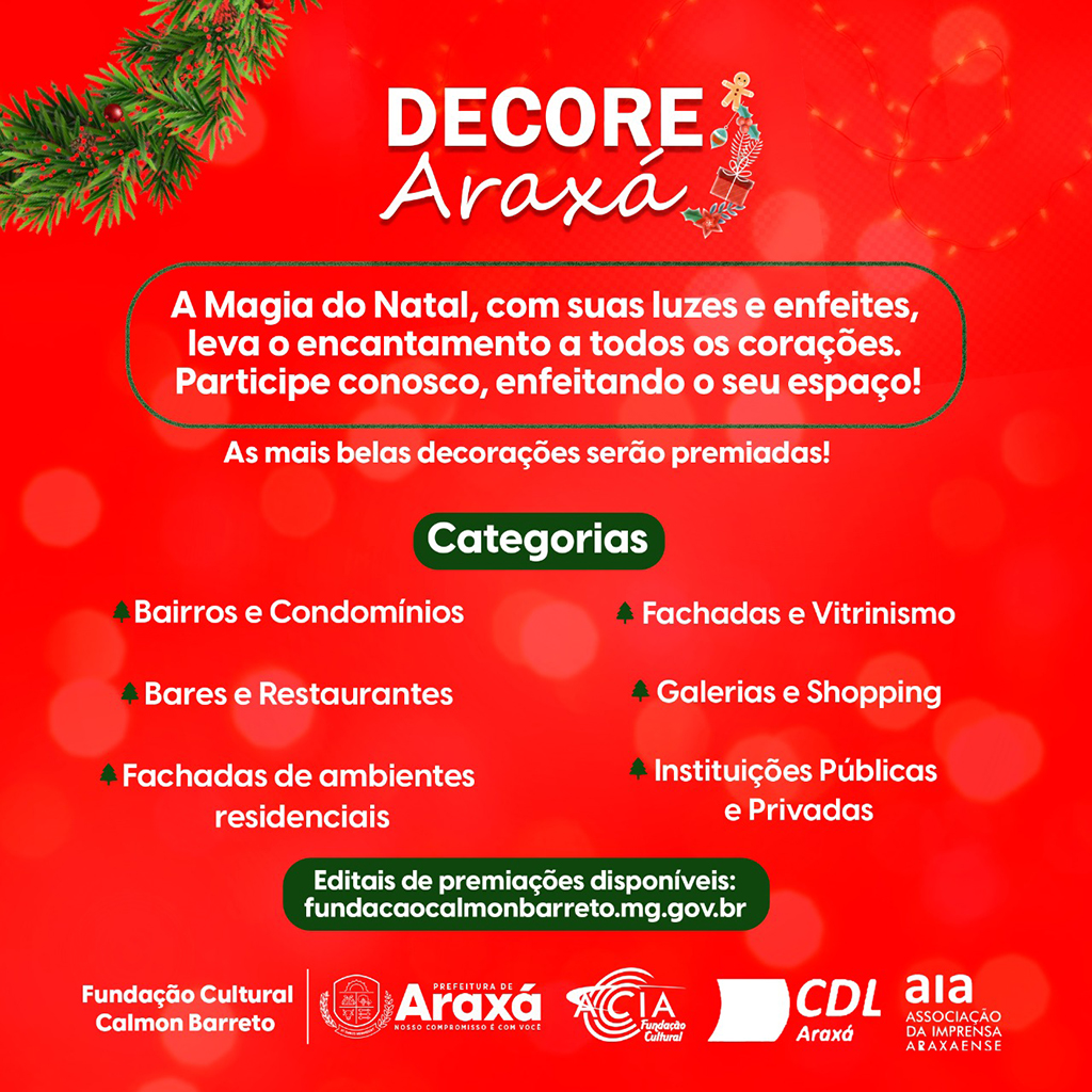 Inscrições para o concurso de Decoração Natalina “Casa Noel