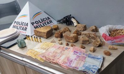 POLÍCIA MILITAR PRENDE AUTORES POR TRÁFICO DE DROGAS E POSSE ILEGAL DE ARMA DE FOGO