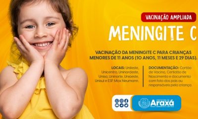 Saúde amplia vacinação contra a Meningite C para menores de 11 anos