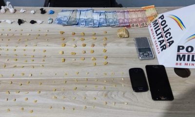 Suspeitos de tráfico de drogas são detidos após abordagem em pedágio da BR-262, entre Araxá e Uberaba