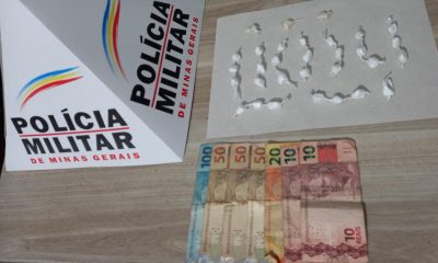 EM ARAXÁ/MG A POLÍCIA MILITAR PRENDE SUSPEITO POR TRÁFICO ILÍCITO DE DROGAS