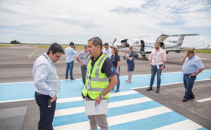 Técnicos da Azul Linhas Aéreas fazem vistoria no Aeroporto Municipal para retomar voos comerciais em Araxá