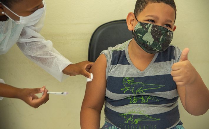 Saúde convoca crianças de 3 a 11 anos para vacina contra a Covid-19 nesta quinta