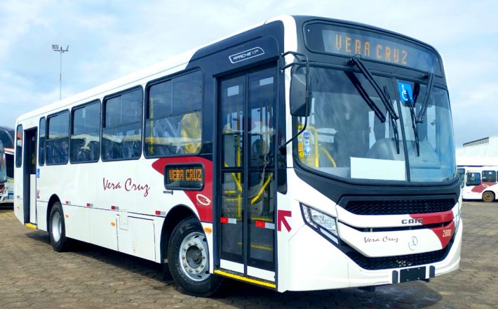 Renovação da frota de veículos do transporte coletivo é iniciado e ônibus terão acesso de internet gratuito para passageiros em Araxá