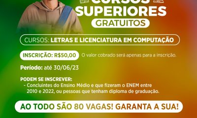 Polo UAB Araxá segue com vagas para cursos superiores de Letras – Português e Licenciatura em Computação
