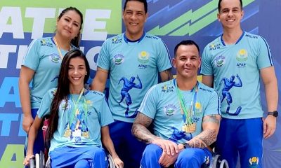 Atletas paralímpicos de Araxá conquistam 33 medalhas em torneio realizado em Belo Horizonte