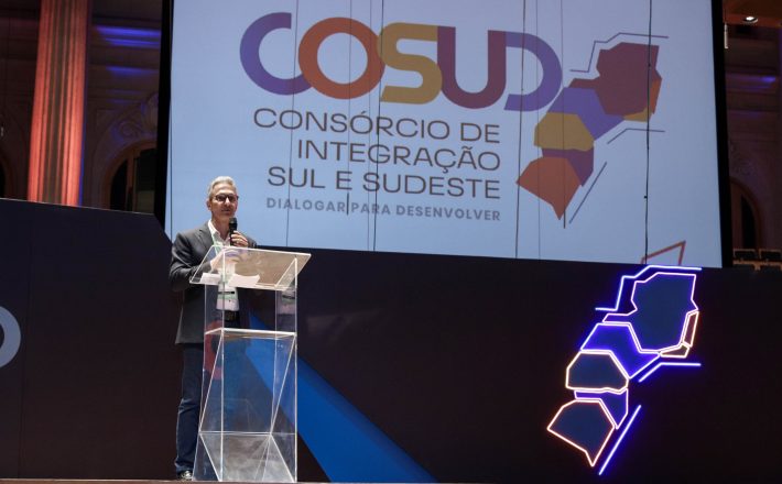 Governador e vice participam da abertura do 9º encontro do Cosud, em São Paulo