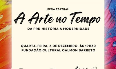 Escola Municipal de Música apresenta a peça teatral A Arte no Tempo, nesta quarta (6)