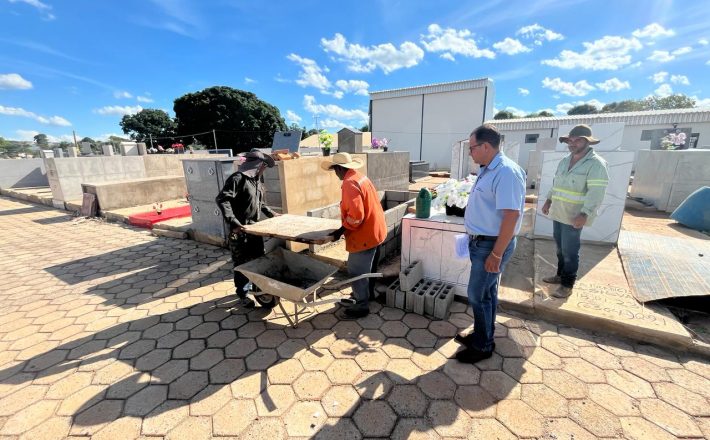 Prefeitura de Araxá realiza monitoramento e manutenção diária nos cemitérios da cidade