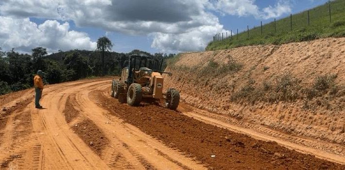 Estado já concluiu mais de 60% da pavimentação de rodovia entre Barão de Cocais e Caeté